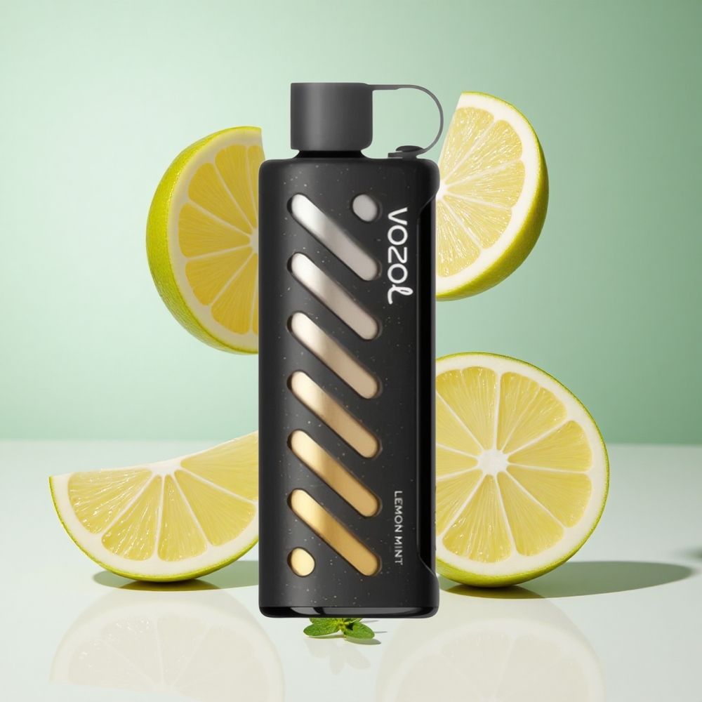 Limão Hortelã VOZOL Gear Shisha 25000 Puffs com 30 Sabores Deliciosos e Bateria de 1000mAh