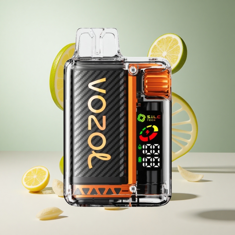 Limão Lima VOZOL Vista 20000 Puffs Bateria Recarregável 650mAh Tela OLED