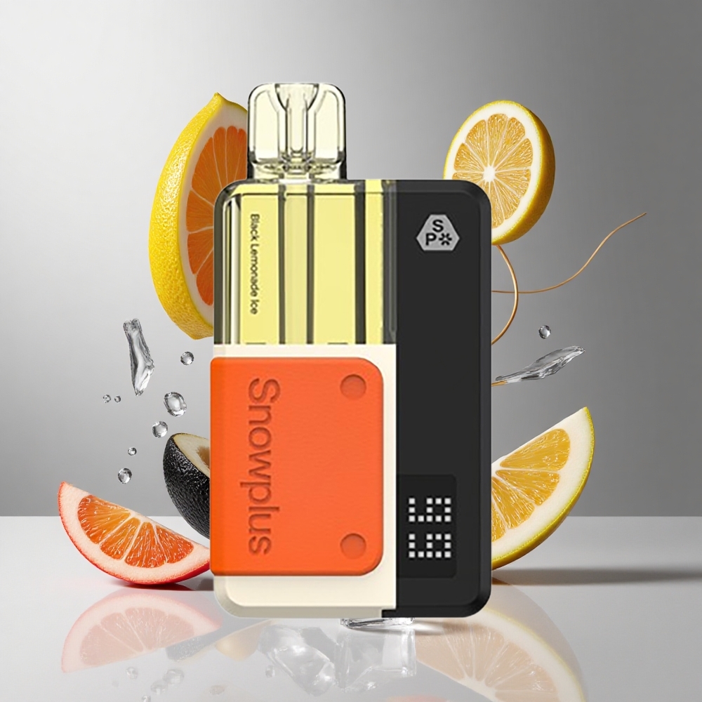 Limão Preto Gelo Snowplus Swift 5000 Puffs Kit Pré-preenchido Bateria 1000 mAh Atomizador Dual Mesh