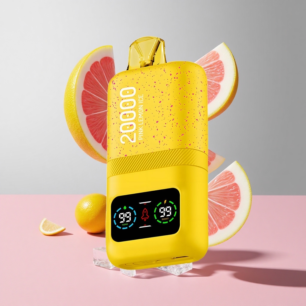 Limão rosa gelado Aivono AIM MAGIC 20000 Puffs 26ml líquido recarregável Tipo-C