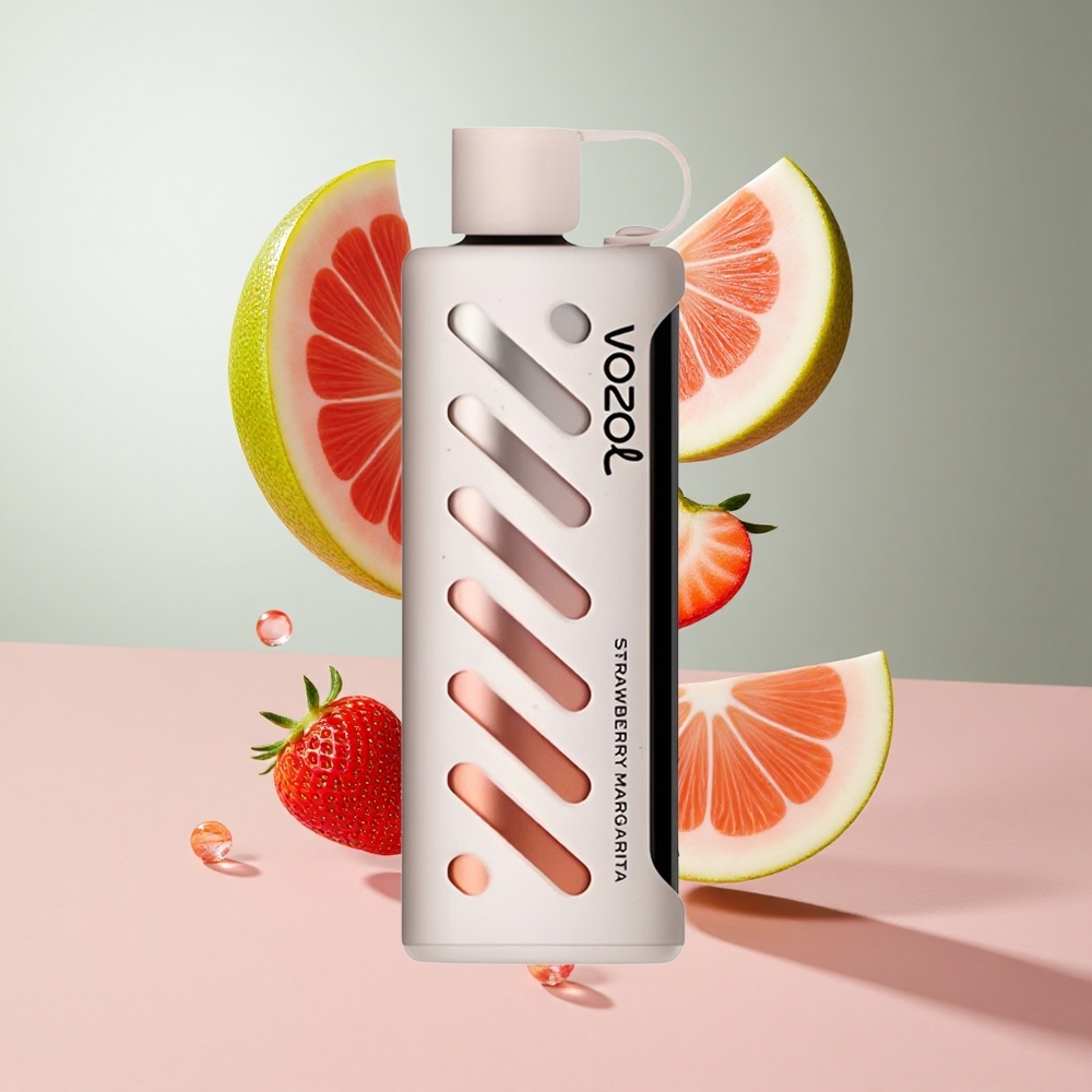 Margarita de Morango VOZOL Gear Shisha 25000 Puffs Sabor 30 Sabores Deliciosos Bateria 1000mAh