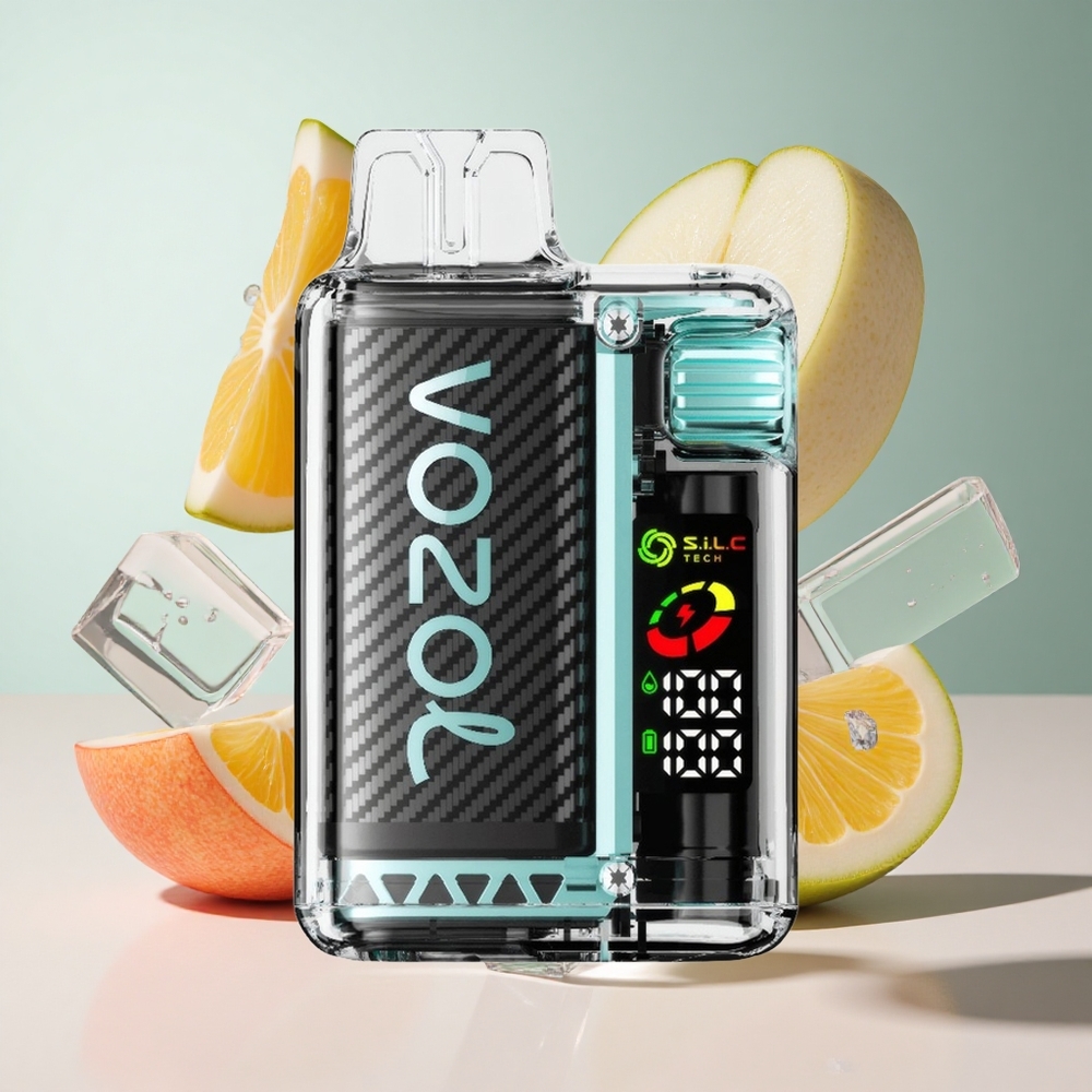 Maçã Azeda Gelo VOZOL Vista 20000 Puffs Bateria Recarregável 650mAh Resistência de Nicotina 2