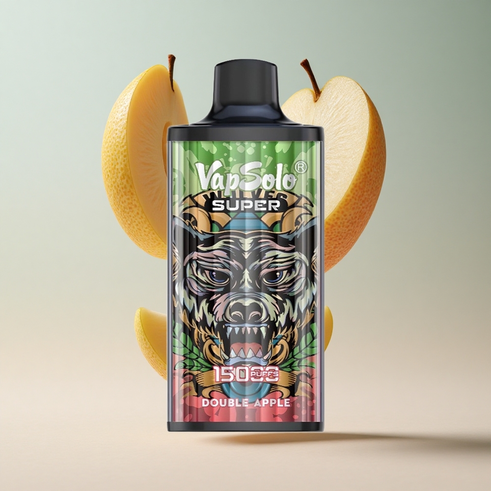 Maçã Dupla Vapsolo Super 15000 Puffs 40ml E-Líquido 850mah Mesh Coil