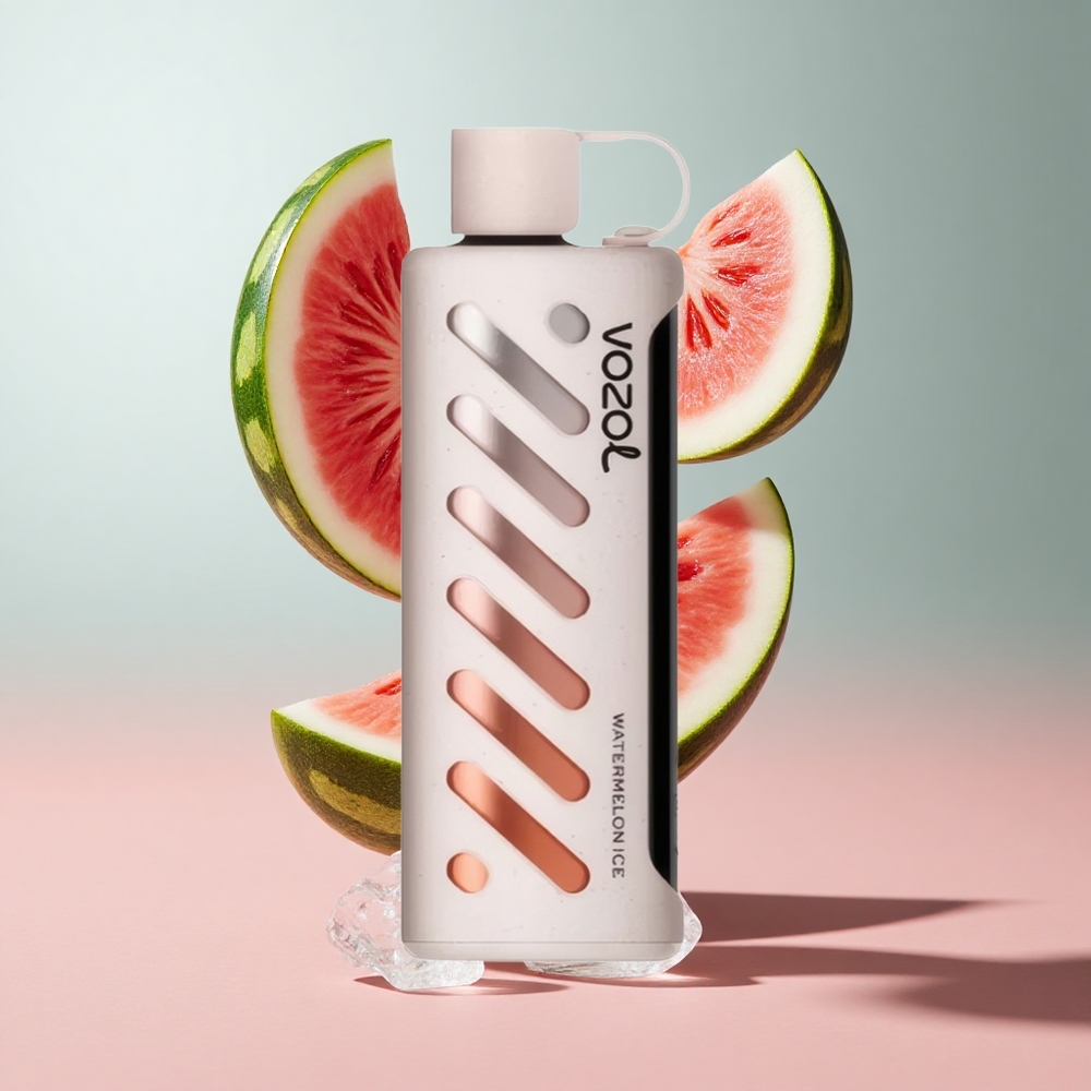 Melancia Gelada VOZOL Gear Shisha 25000 Puffs 30 Sabores Deliciosos Bateria 1000mAh