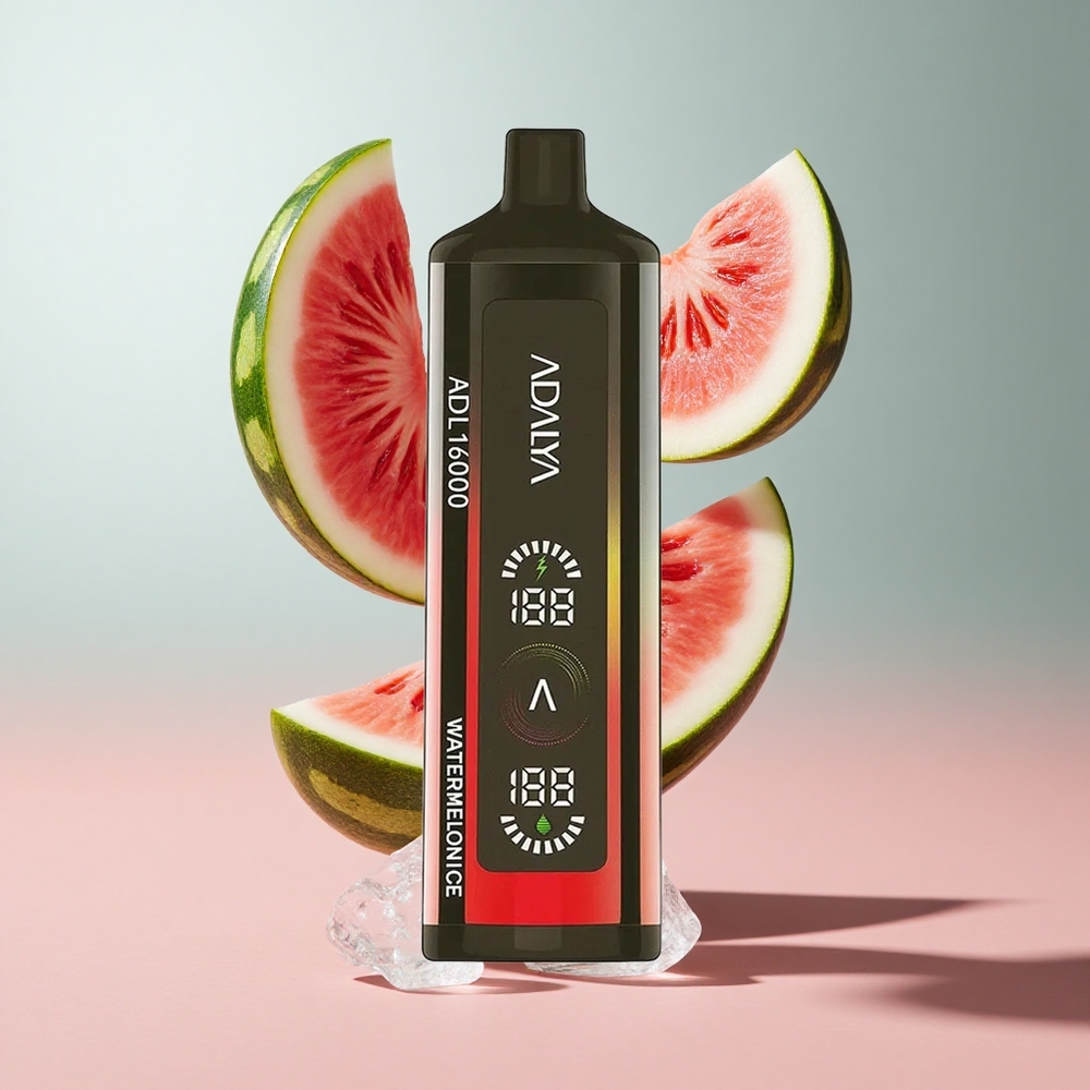 Melancia Gelo Adalya ADL 16000 PRO Puffs Vape Descartável com 25ml de líquido e bateria de 1000 mAh