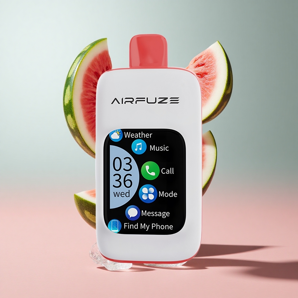 Melancia Gelo AirFuze Smart 30000 Puffs Recarregável via Type-C com Tela TFT 201