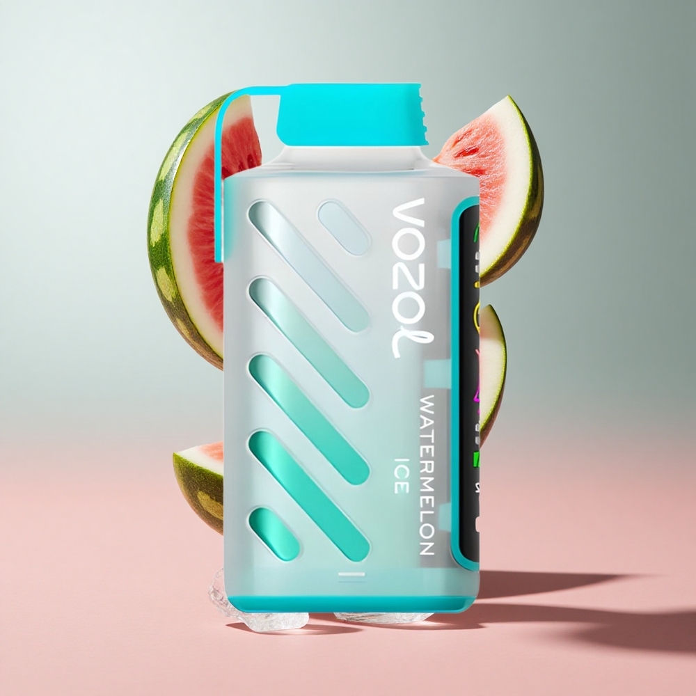 Melancia Gelo VOZOL Gear Power 20000 Puffs com Capacidade de E-Líquido Pré-carregado 20mL e Resistência Dual Mesh Coil