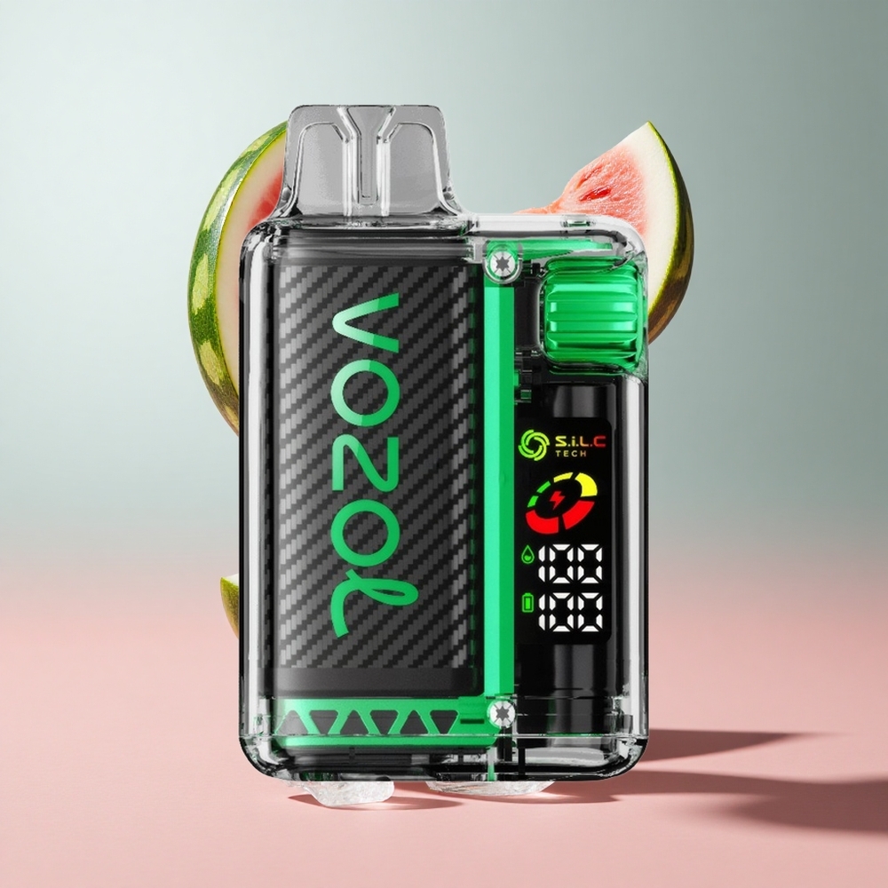 Melancia Gelo VOZOL Vista 20000 Puffs Resistência de Nicotina 2 Bateria Recarregável 650mAh