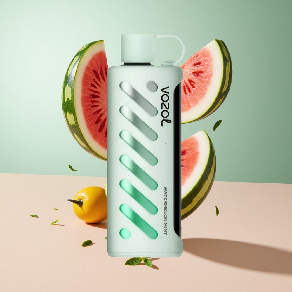 Melancia Hortelã VOZOL Gear Shisha 25000 Puffs com 30 Sabores Deliciosos e Bateria 1000mAh