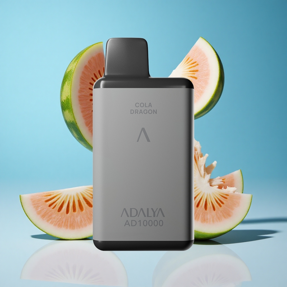 Melão Azul Adalya AD 10000 Puffs Recarregável USB-C 14 ml E-líquido