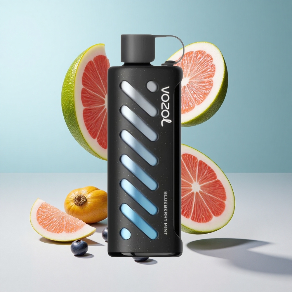 Menta Mirtilo VOZOL Gear Shisha 25000 Puffs Bateria 1000mAh Nicotina 5mg/ml