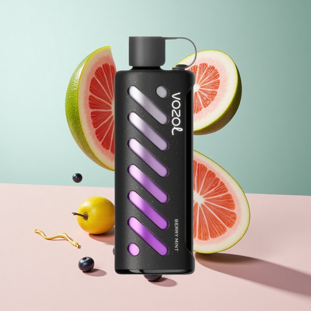 Menta de Frutas Vermelhas VOZOL Gear Shisha 25000 Puffs Bateria 1000mAh Nicotina 5mg/ml