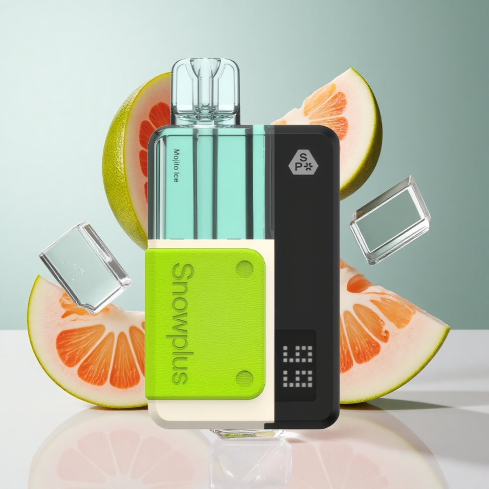 Mojito Gelo Snowplus Swift 15000 Puffs com Bateria Reutilizável e Refill-Set Substituível de 2+10 ml