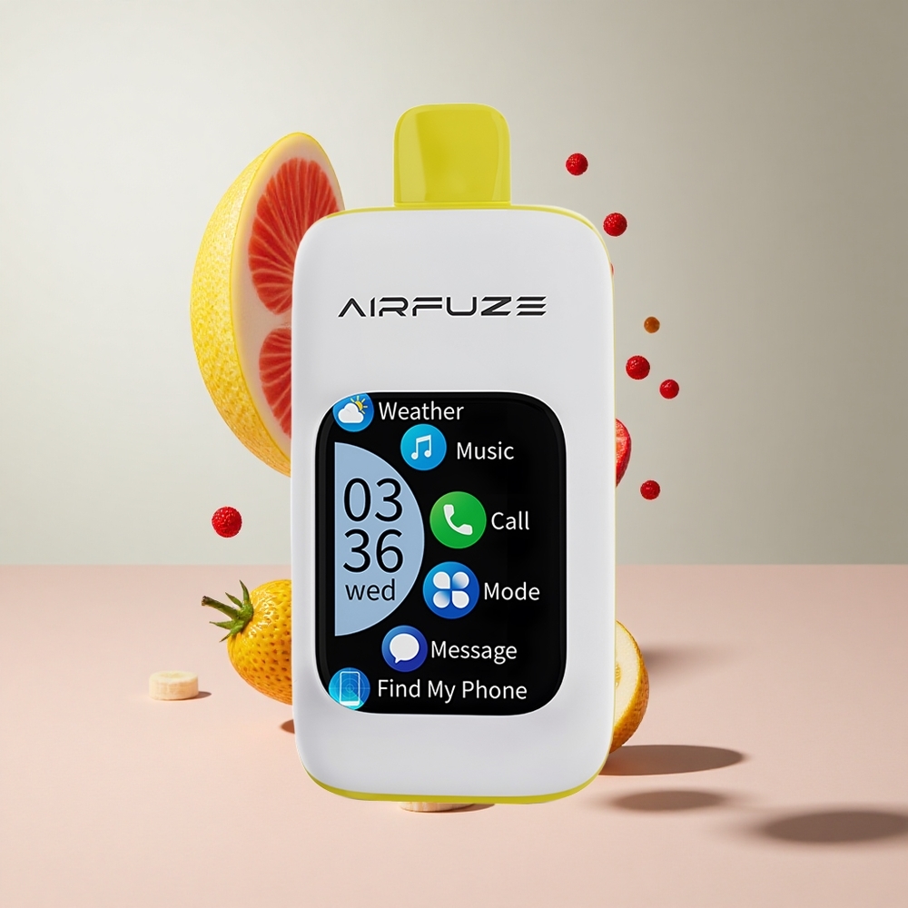 Morango Banana AirFuze Smart 30000 Puffs Recarregável Tipo-C 900mAh