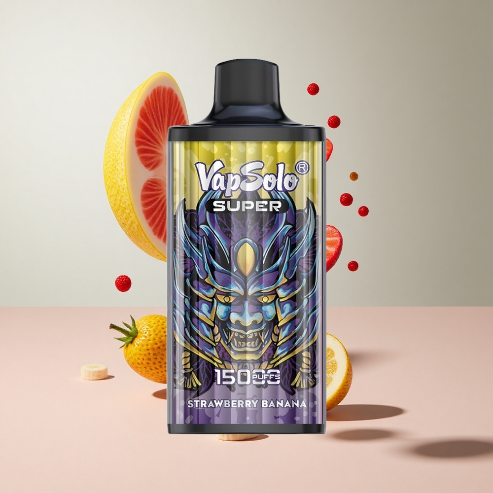 Morango Banana Vapsolo Super 15000 Puffs 40ml 850mah