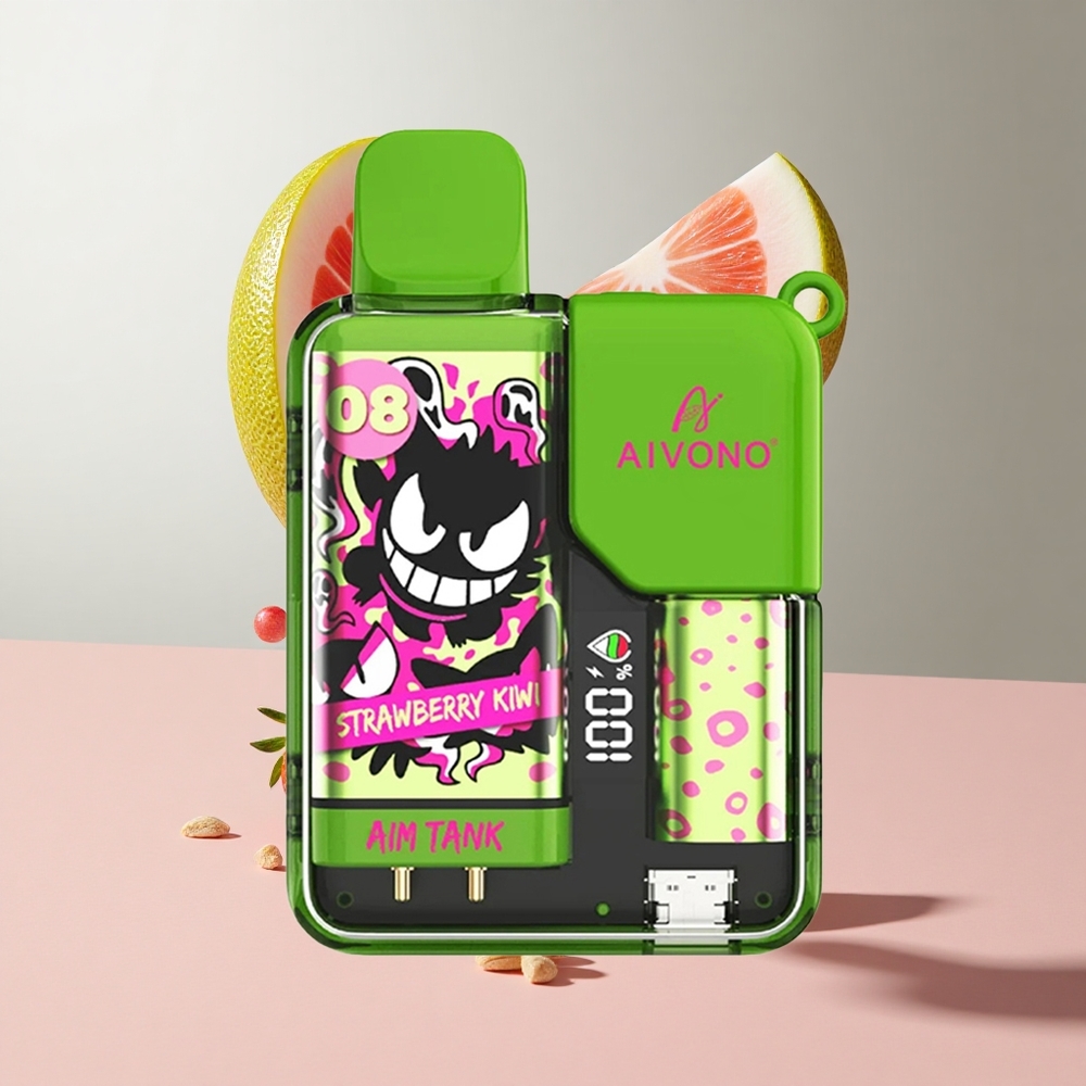 Morango Liwi Aivono Aim-Tank 9500 Puffs 18ml Capacidade de Líquido 650mAh Bateria