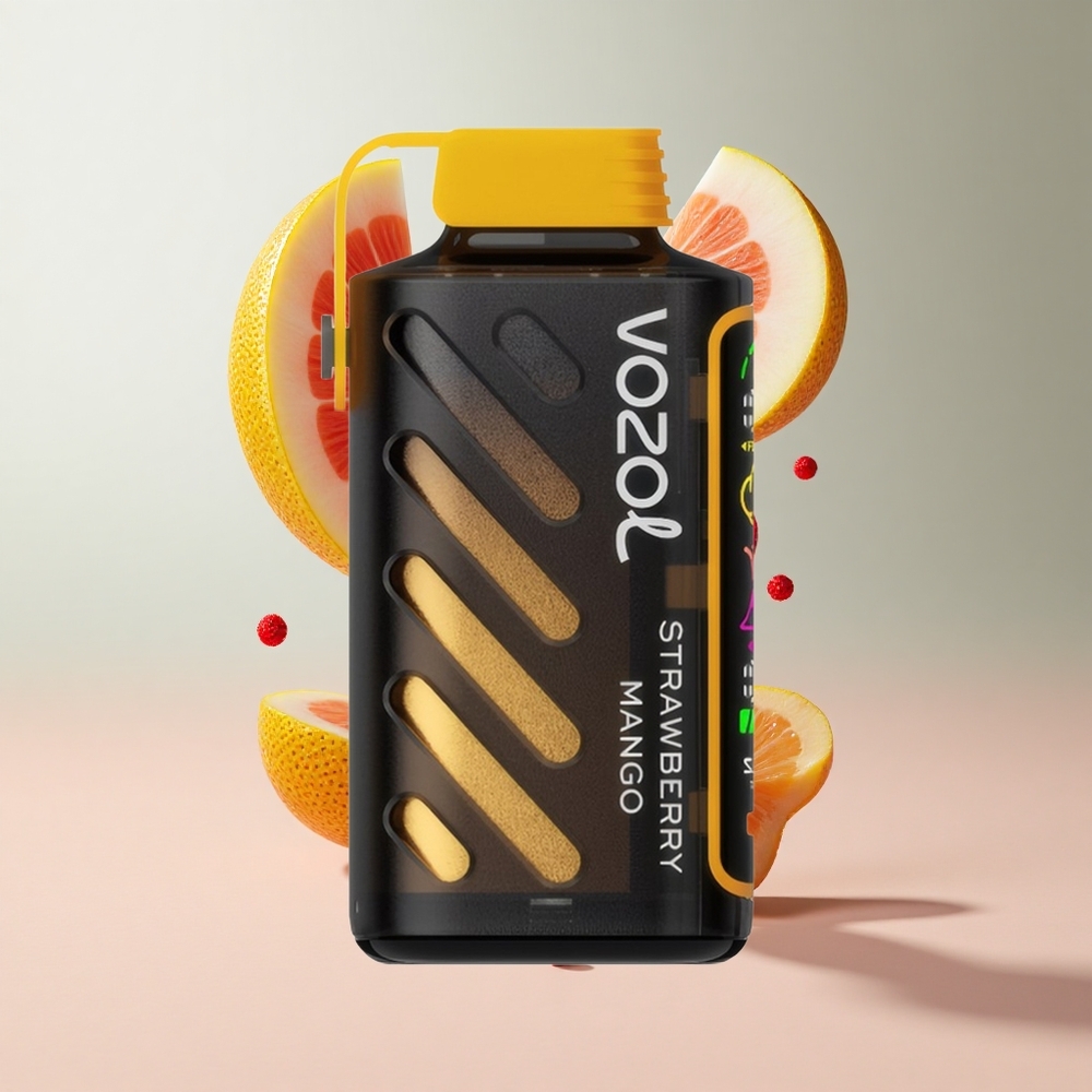 Morango Manga VOZOL Gear Power 20000 Puffs com 20mL de E-Líquido Pré-carregado e Tela Inteira