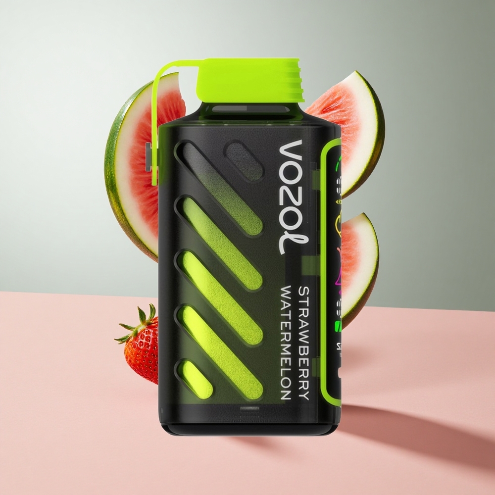 Morango Melancia VOZOL Gear Power 20000 Puffs Display de Tela Inteira e Bobina Dupla Mesh