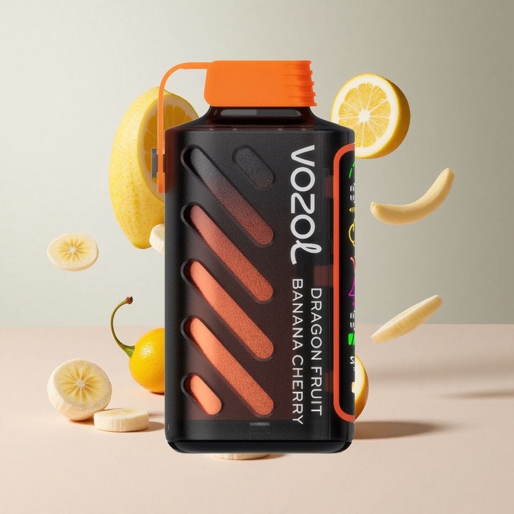 Pitaya Banana Cereja VOZOL Gear Power 20000 Puffs Com Tela Inteira e 20mL