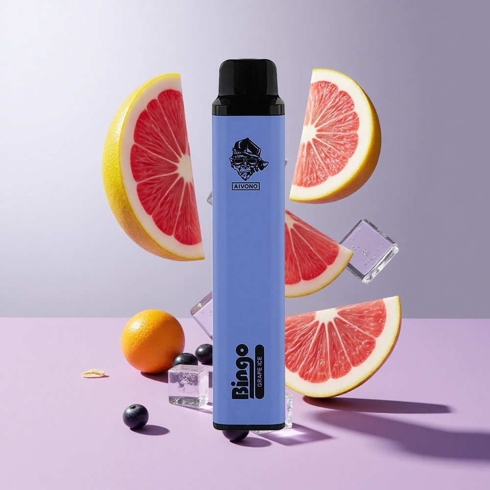 Uva Gelo Aivono Aim Bingo 4000 Puffs Vape Descartável 10 mL 1000mAh