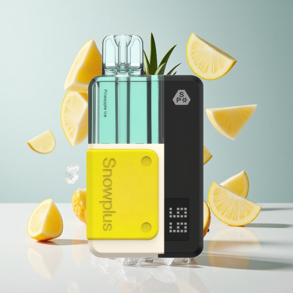 Abacaxi Gelo Snowplus Swift 15000 Puffs com Bateria Reutilizável Recarregável 2+10ml 1000 mAh Dual Mesh