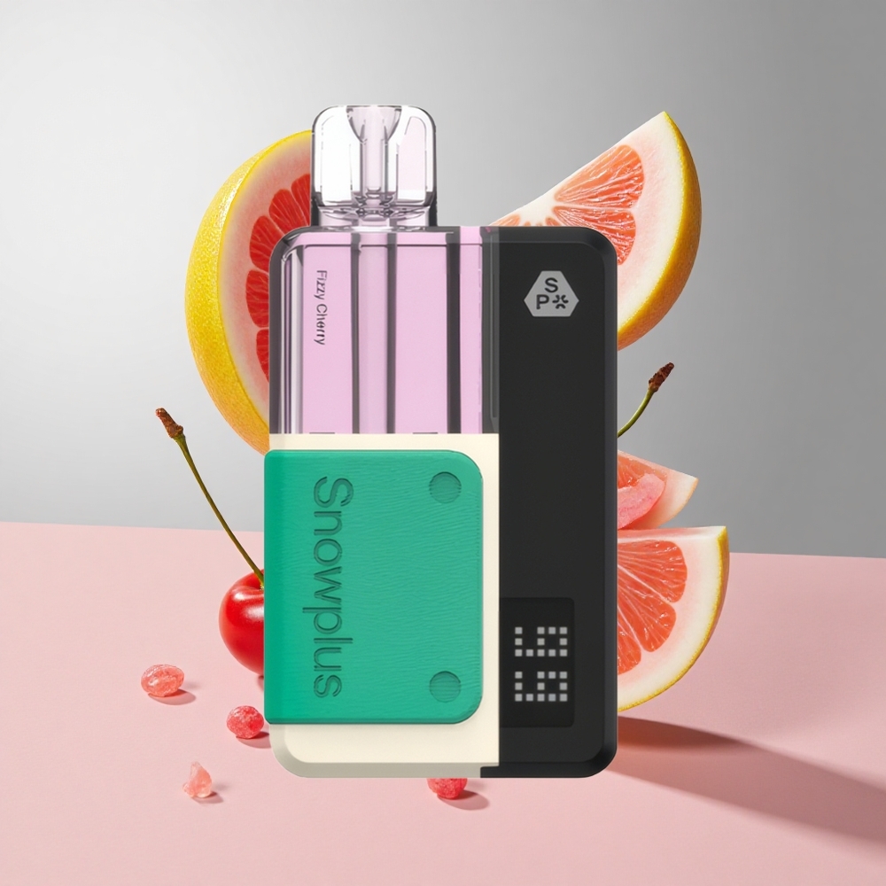 Cereja Frisante Snowplus Swift Pod Kit 15000 Puffs com Bateria Reutilizável e Recarregável 2+10ml 1000 mAh Dual Mesh