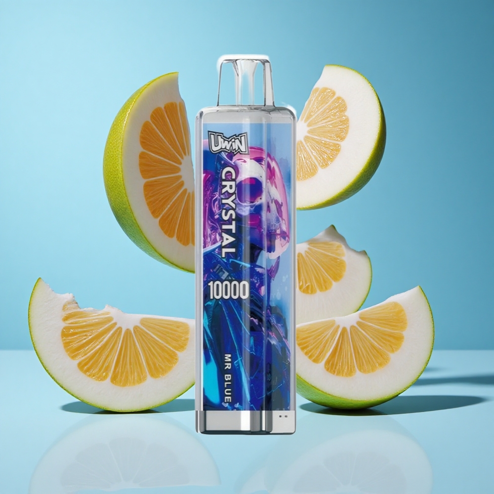 Mr Azul UWin Crystal 10000 Puffs Vape Descartável 18ml Luzes RGB
