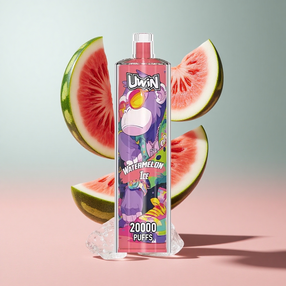 Melancia Gelo Uwin Shisha Hookah Crystal 20000 Puffs 22ml Bateria 650 mAh