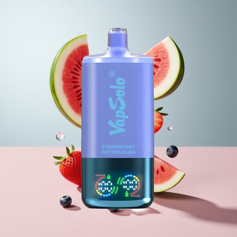 Morango Melancia Mirtilo Azul Gelo VapSolo Triple 30000 Puffs 40ml E-Líquido 3 Tanques