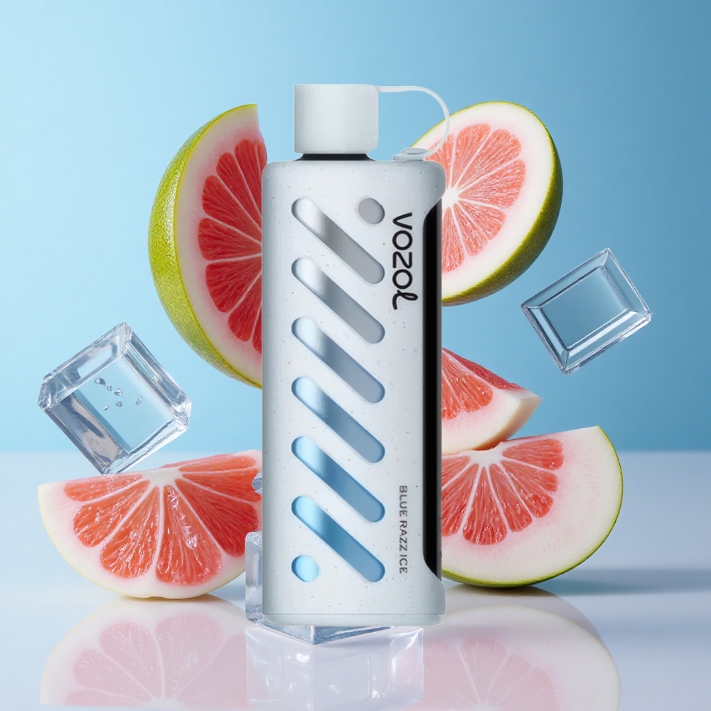 Mirtilo Framboesa Gelo VOZOL Gear Shisha 25000 Puffs Cartucho Inteligente SiLC Tech Bateria 1000mAh