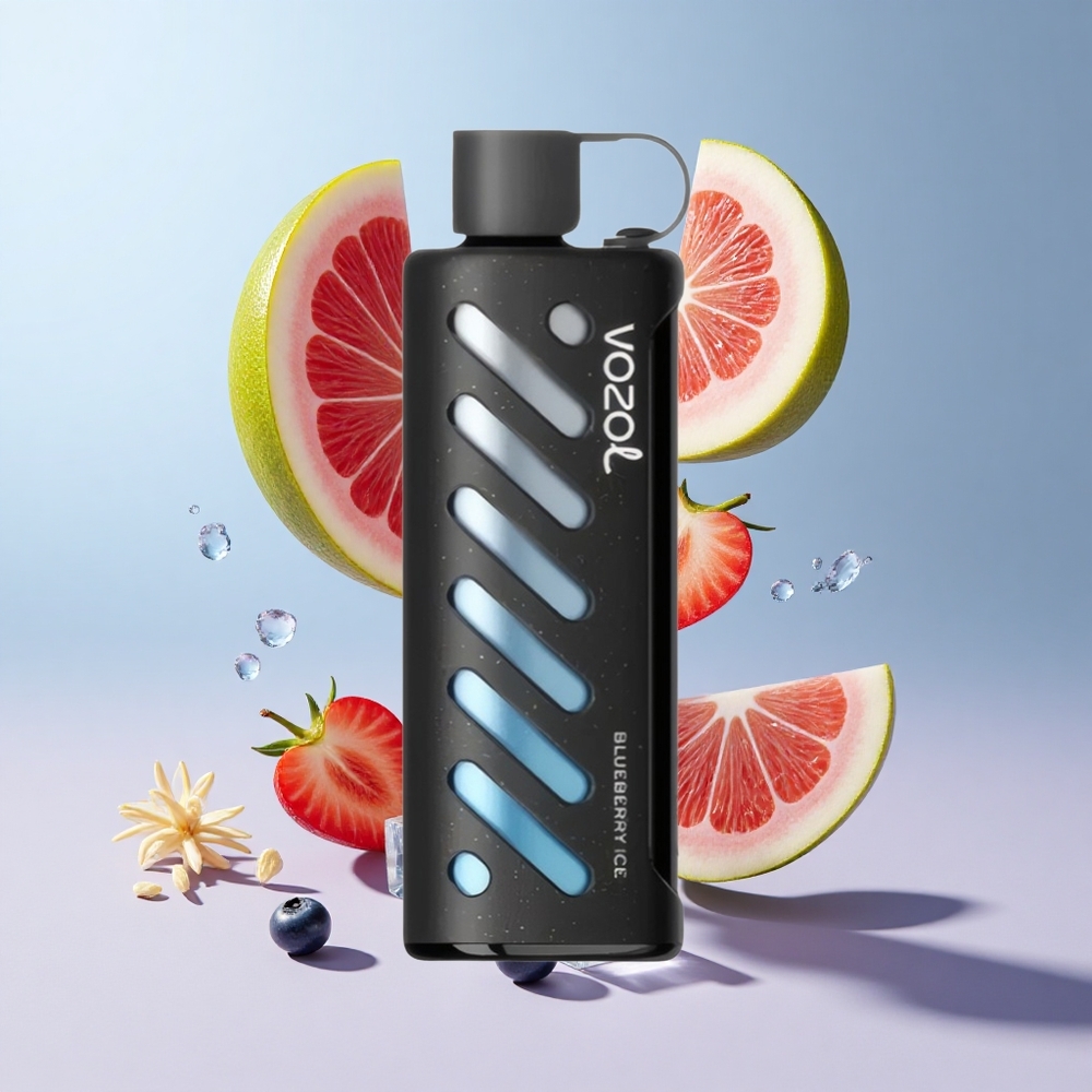 Mirtilo Gelo VOZOL Gear Shisha 25000 Puffs 30 Sabores Deliciosos Nicotina 5mg/ml