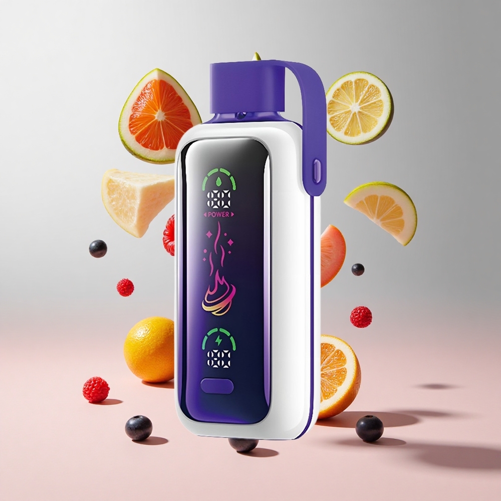 Mistura de Frutas Silvestres VOZOL Star 20000 Puffs Tela HD 22 Bateria 650mAh