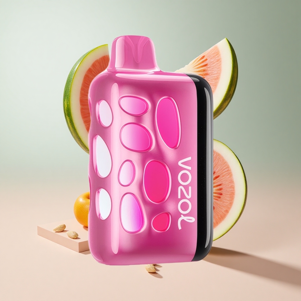 Morango Melancia Pêssego VOZOL RAVE 40000 Recarregável em 20 Minutos Bateria 1000mAh