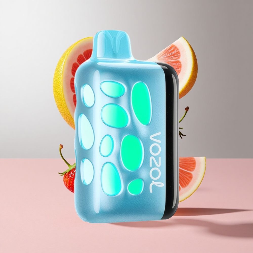 Cereja Morango VOZOL RAVE 40000 Vape Descartável 80 Carregado em 20 Minutos Eclipse Vaping Animation