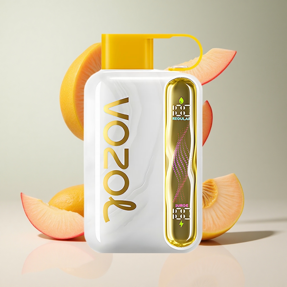 Manga Pêssego VOZOL STAR 40000 Puffs Bateria 1000mAh Nicotina 20/50mg/ml