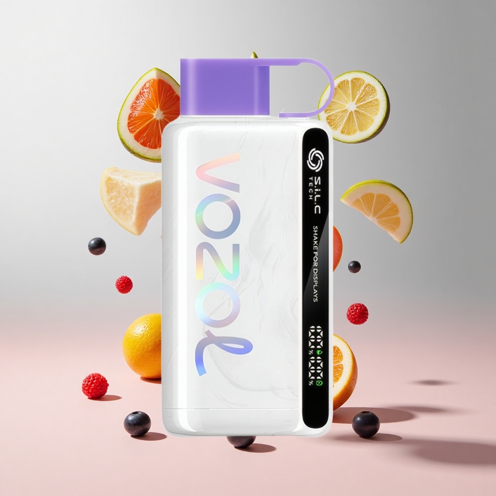 Mistura de Frutas Vermelhas VOZOL STAR 9000/12000 Carga 30 mais rápida 650mAh