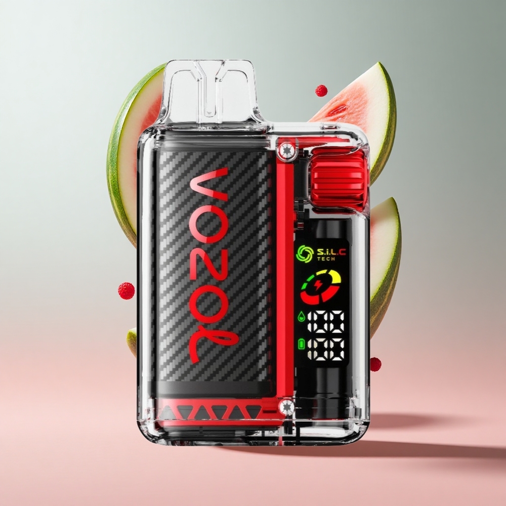 Framboesa Melancia VOZOL Vista 20000 Puffs Bateria Recarregável 650mAh Resistência de Nicotina 2