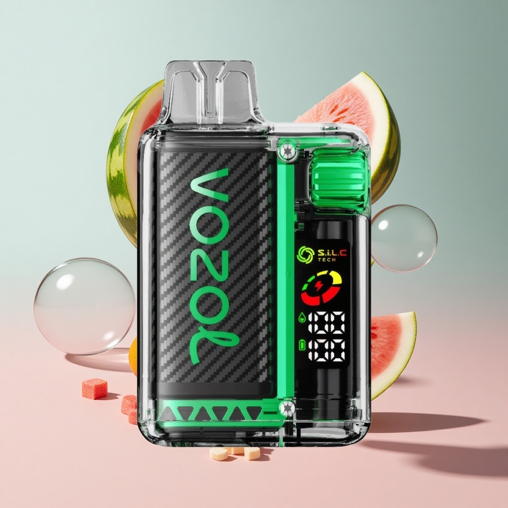 Melancia Chiclete VOZOL Vista 20000 Puffs Bateria Recarregável 650mAh Tela OLED